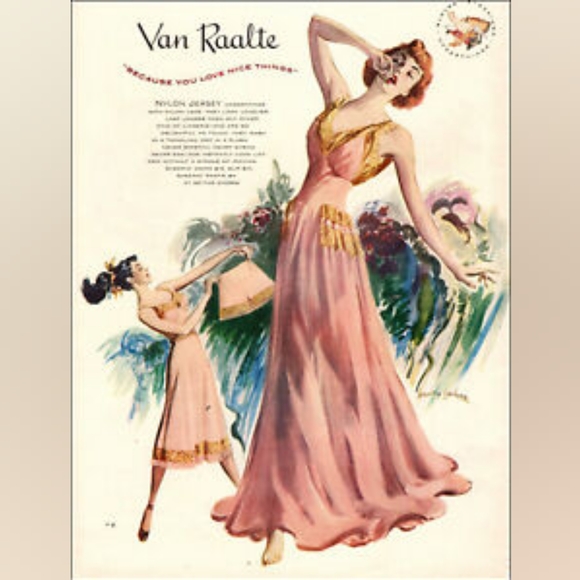 Flawless Van Raalte embroidered slip 50s 60s - Picture 8 of 8